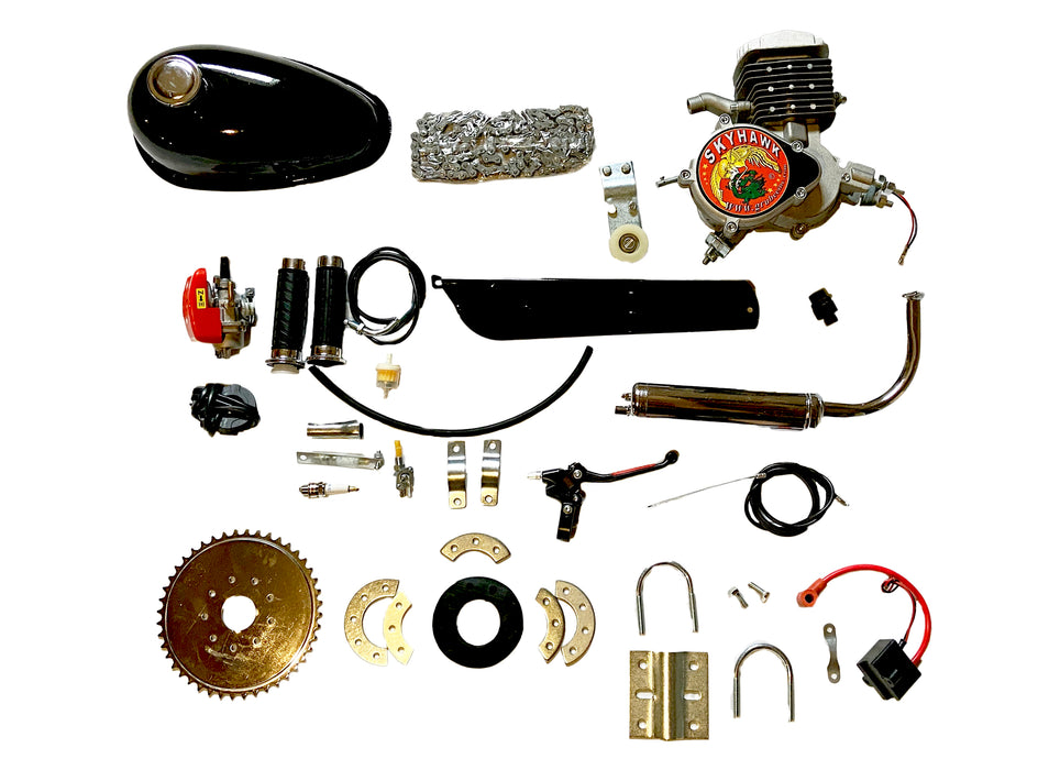 GRUBEE SkyHawk GT5B 69 cc Angle Fire Kit de moteur de vélo à tête inclinée