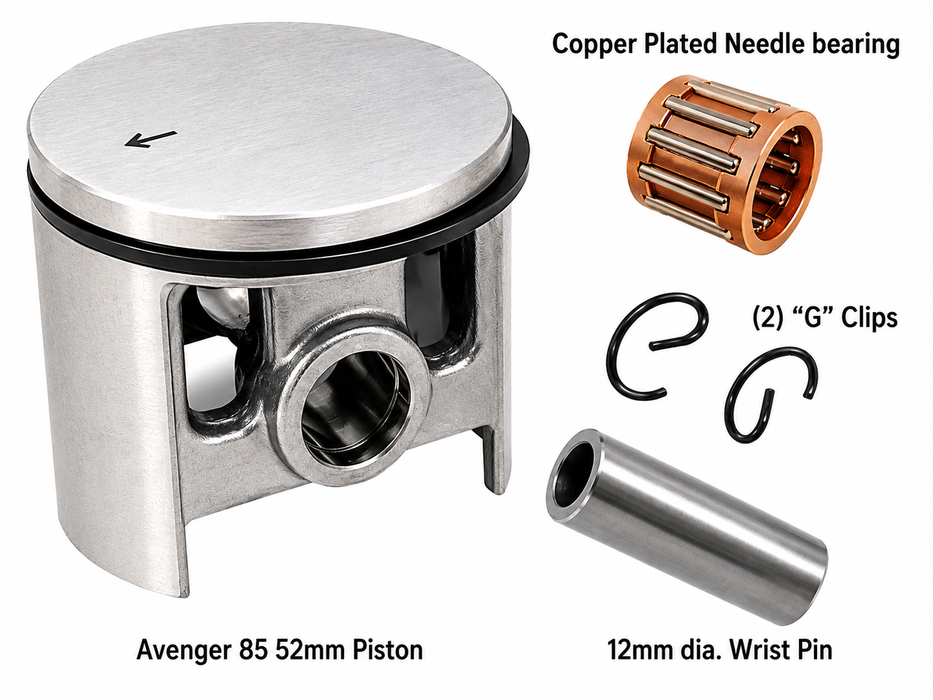 (A85-PISTON) Avenger 85 52mm Piston Kit