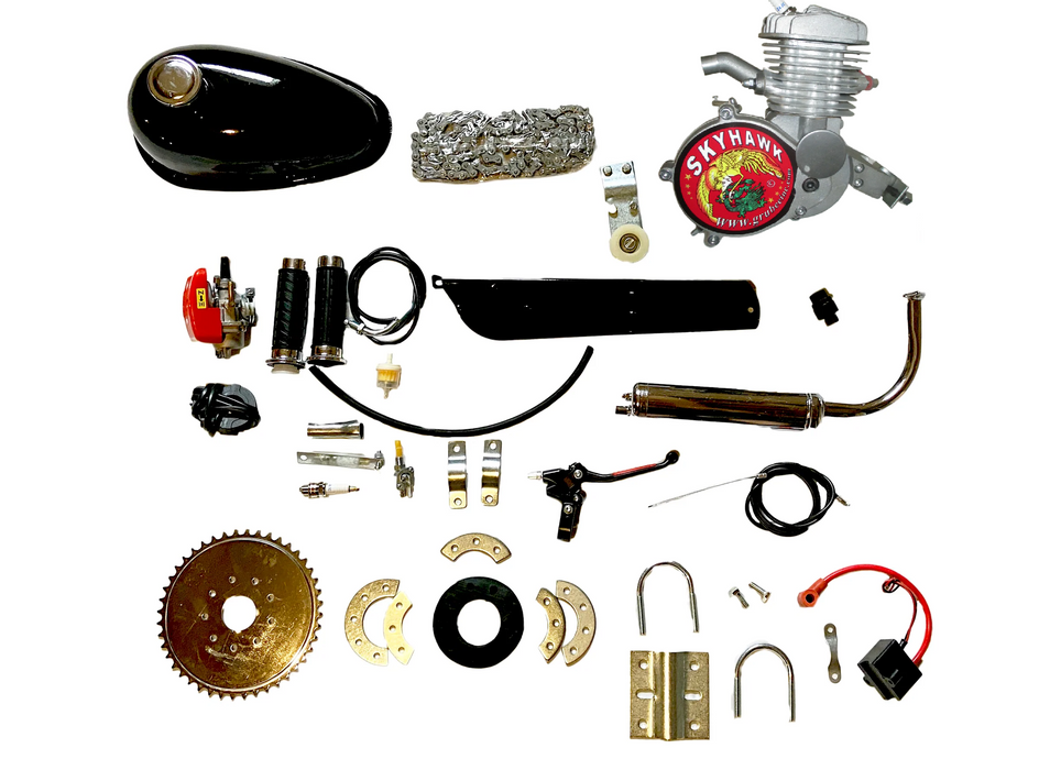 GRUBEE SkyHawk GT5B ES 69cc Drill Start Bike Motor Kit Motorized