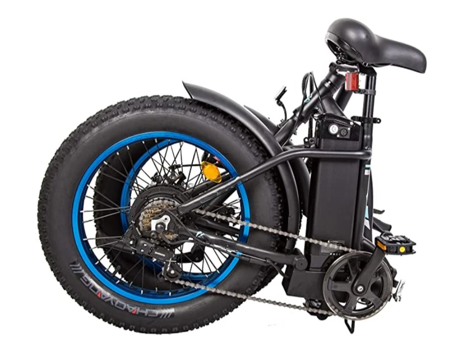 Tiger Fat Tire Portable and Folding Electric Bike - Black — Motorized Bicycle